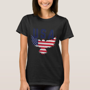 Usa Eagle 4th Of July Gift Casual American Proud T-Shirt