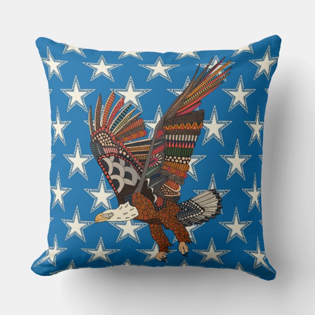 USA eagle blue Cushion (Front)