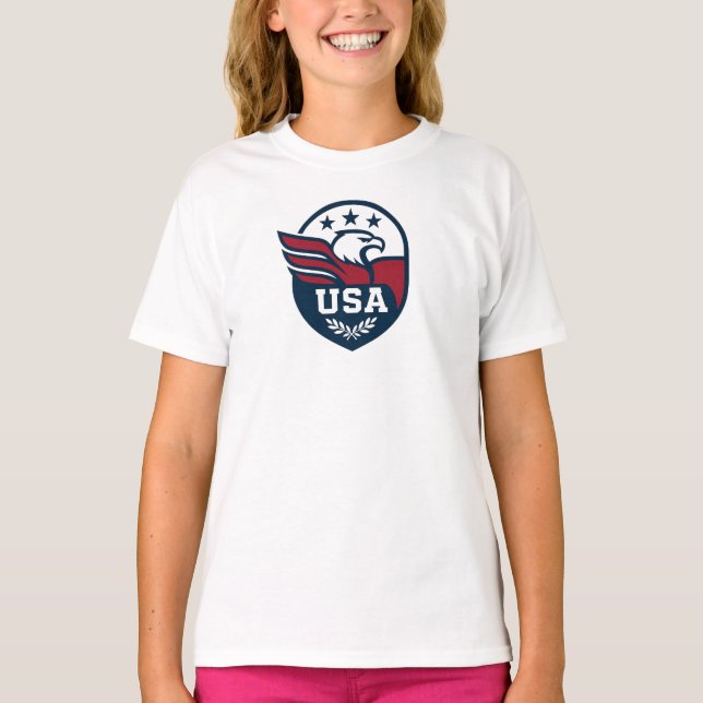 USA Eagle Crest T-Shirt (Front)