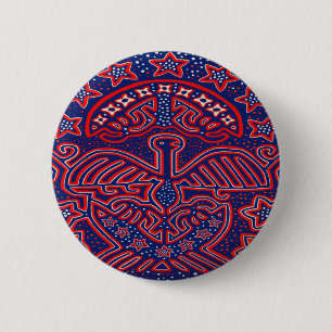 USA Eagle Democratic Patriot 6 Cm Round Badge