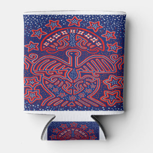 USA Eagle Democratic Patriot Can Cooler