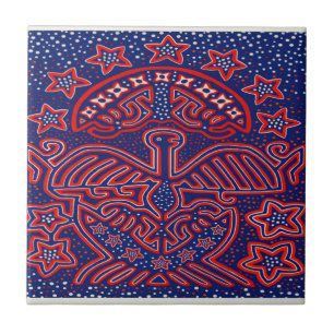 USA Eagle Democratic Patriot Ceramic Tile
