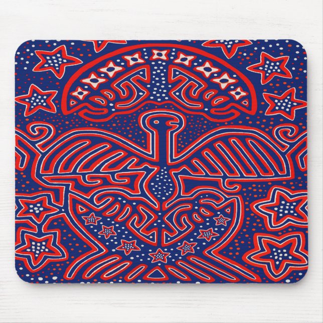 USA Eagle Democratic Patriot Mouse Pad (Front)