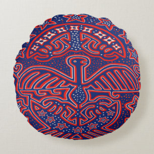 USA Eagle Democratic Patriot Round Cushion