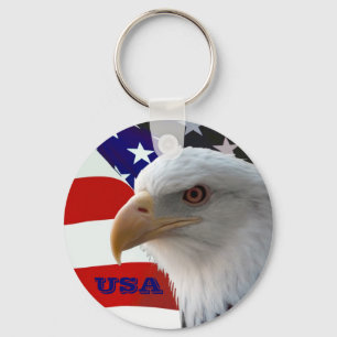 USA Eagle Keychain