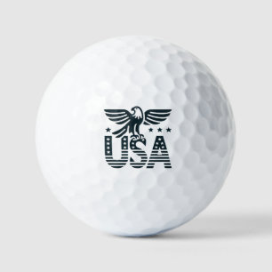 USA Eagle Patriotic Desig -Stars and Stripes Style Golf Balls