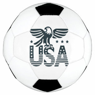 USA Eagle Patriotic Desig -Stars and Stripes Style Soccer Ball