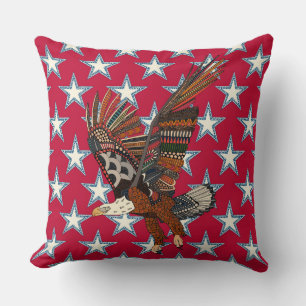 USA eagle red Cushion
