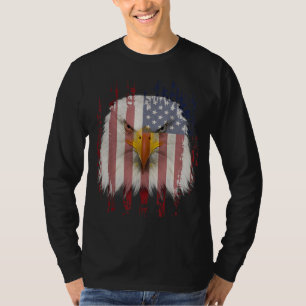 USA Eagle With American Flag T-Shirt