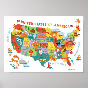 USA educational Poster
