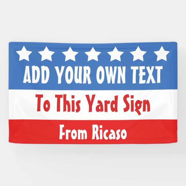 USA Election Customisable Banner (Horizontal)