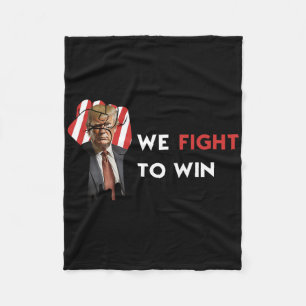 Usa Election Donald Trump We Fight To Win Trump Su Fleece Blanket