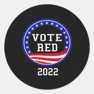 Usa Elections 2022 Republican Party Supporter Vote Classic Round Sticker