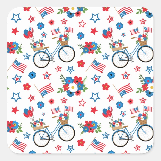 USA Elections Party Collection! Square Sticker (Front)
