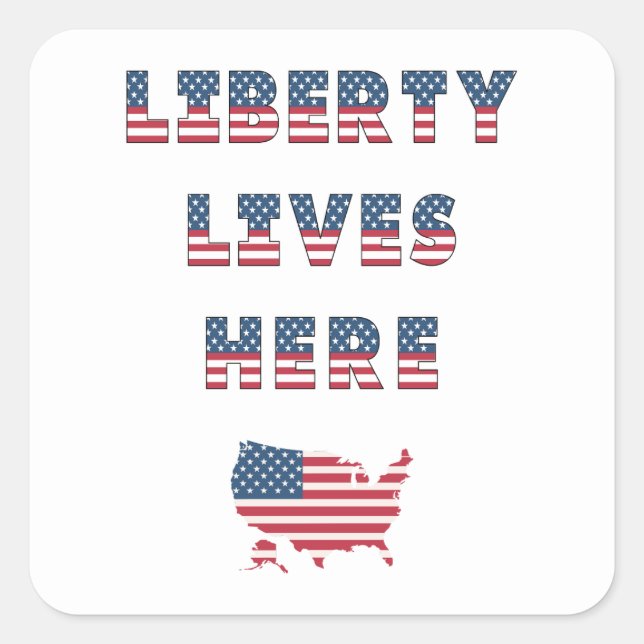 USA Elections Party Collection! Square Sticker (Front)