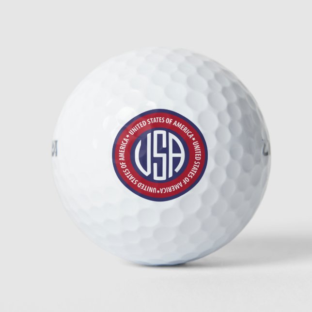USA emblem Golf Balls (Front)