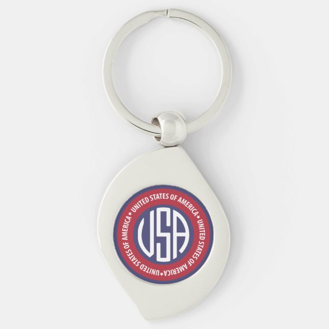 USA emblem Key Ring (Front)