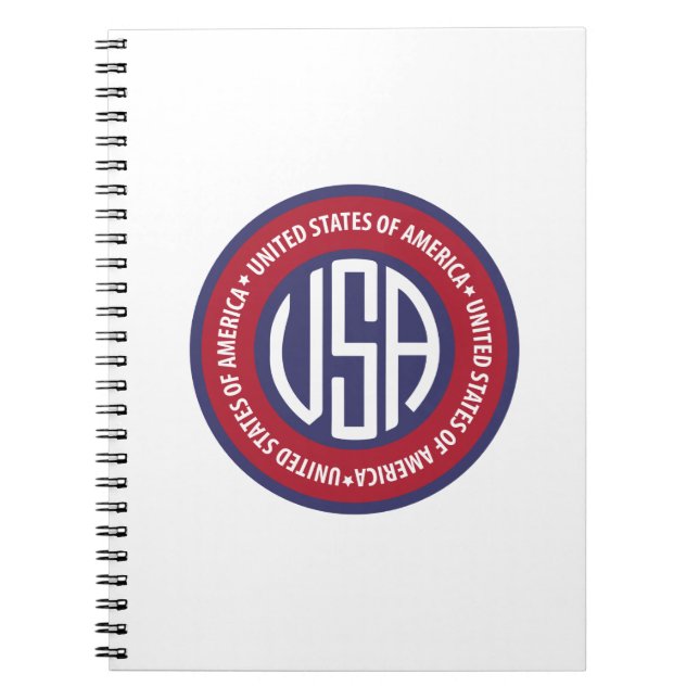 USA emblem Notebook (Front)