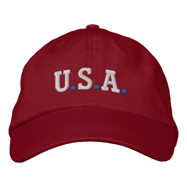 USA EMBROIDERED HAT (Front)