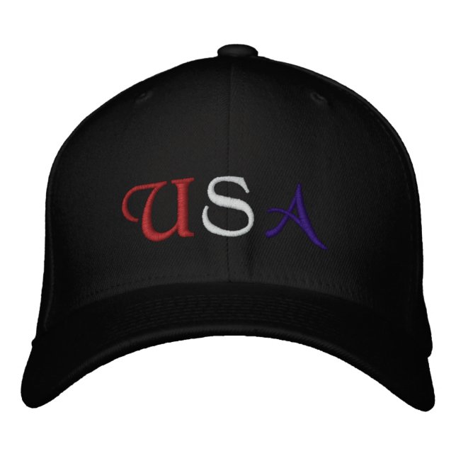 USA Embroidered Hat (Front)