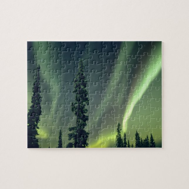 USA, Fairbanks area, Central Alaska, Aurora Jigsaw Puzzle (Horizontal)