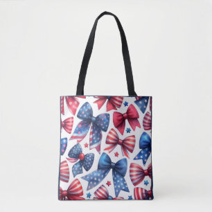 USA Field Day Bows Tote Bag