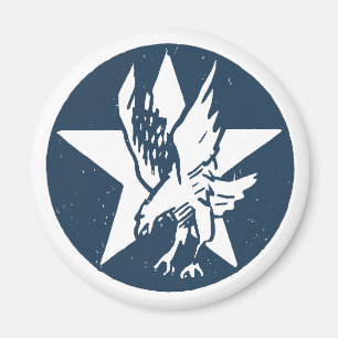 USA Fighting Squadron Insignia Magnet