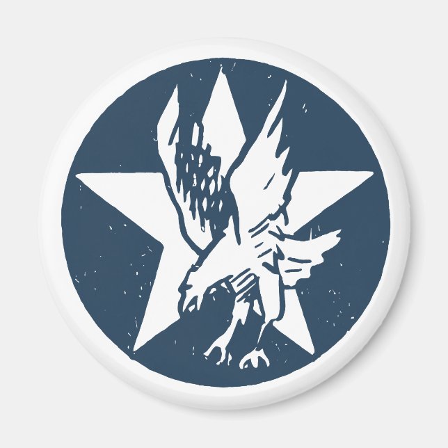 USA Fighting Squadron Insignia Magnet (Front)