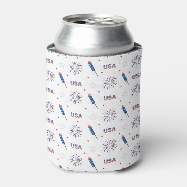 Usa Firecrackers  Can Cooler (Can Front)