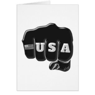 USA Fist Bump with the American flag