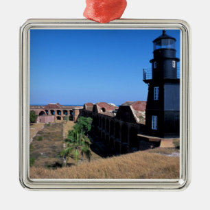 USA, FL, Florida Keys, Fort Jefferson, 1846, 2 Metal Ornament