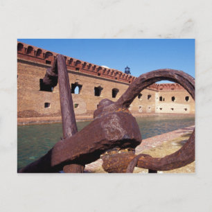 USA, FL, Florida Keys, Fort Jefferson, 1846, Postcard