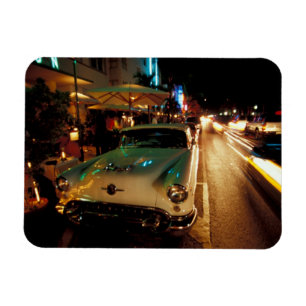 USA, FL, Miami, South Beach at night. 2 Magnet