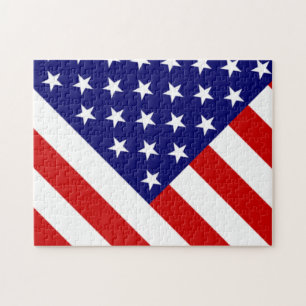 USA Flag 11x14 252pc jpcn Jigsaw Puzzle