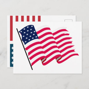 USA Flag 2026 – Bold American Flag for 250th Holiday Postcard