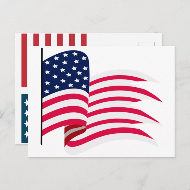 USA Flag 2026 – Bold American Flag for 250th Holiday Postcard (Front/Back)