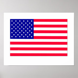 USA Flag 4th July  Poster