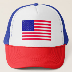 USA Flag 4th July Trucker Hat