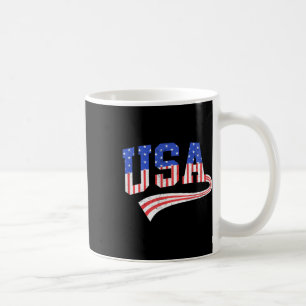 Usa Flag 4th Of July America Red White Blue Men Wo Coffee Mug