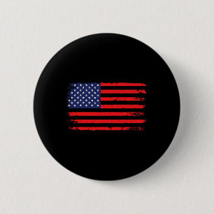 Usa Flag 4th Of July American Flag United States O 6 Cm Round Badge