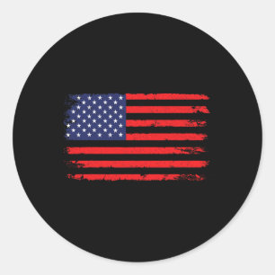 Usa Flag 4th Of July American Flag United States O Classic Round Sticker