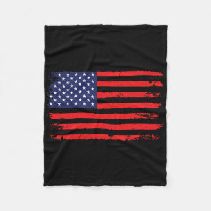Usa Flag 4th Of July American Flag United States O Fleece Blanket