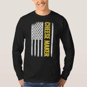 USA Flag 4th of July gouda foodie gouda  Cheese Ma T-Shirt