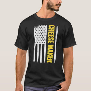 USA Flag 4th of July gouda foodie gouda  Cheese Ma T-Shirt