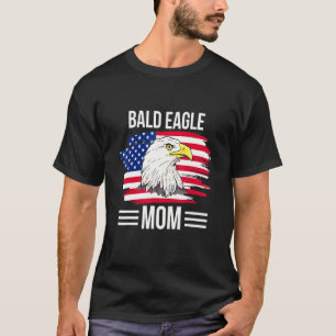 Usa Flag 4th Of July Mothers Day Merica Bald Eagle T-Shirt