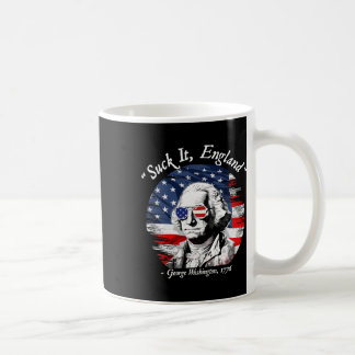 Usa Flag 4th Of July Suck It England Funny George Coffee Mug