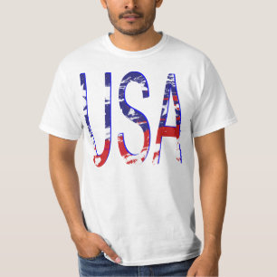 USA Flag Amazing Fab Two-Tone T-Shirt