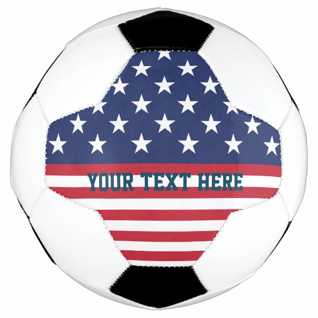 USA flag America American Soccer Football Game Ball (Front)