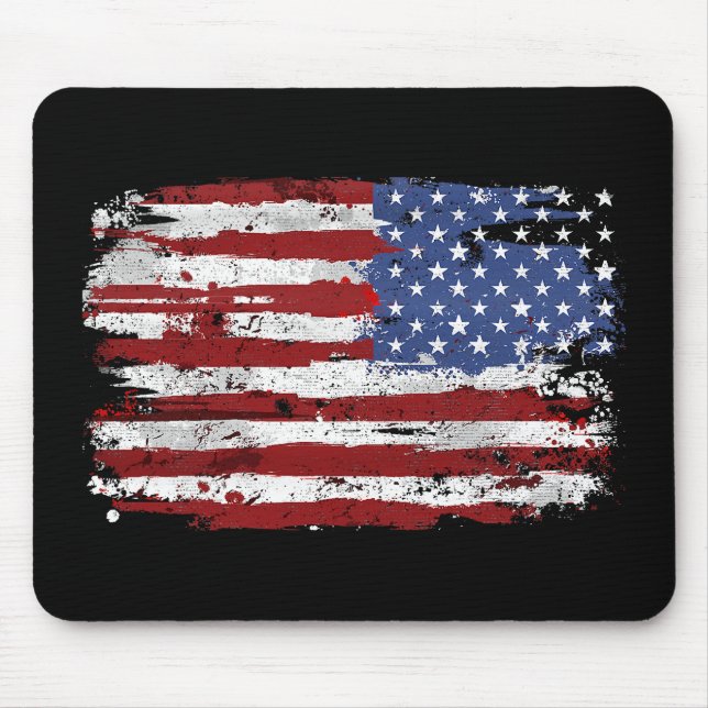USA Flag American Flag United States of America 4t Mouse Pad (Front)
