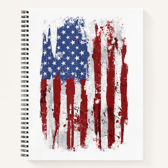 USA Flag American Flag United States of America 4t Notebook (Front)